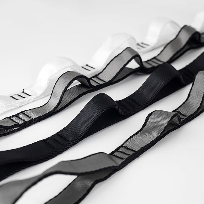 10PCS Nylon Daisy Chain Straps 23 KN for Aerial Yoga Hammock Swing Adjustable Aerial Silk Extender Hanging Rope for Aerial Yoga Belts 3.6FT 5.9FT Long