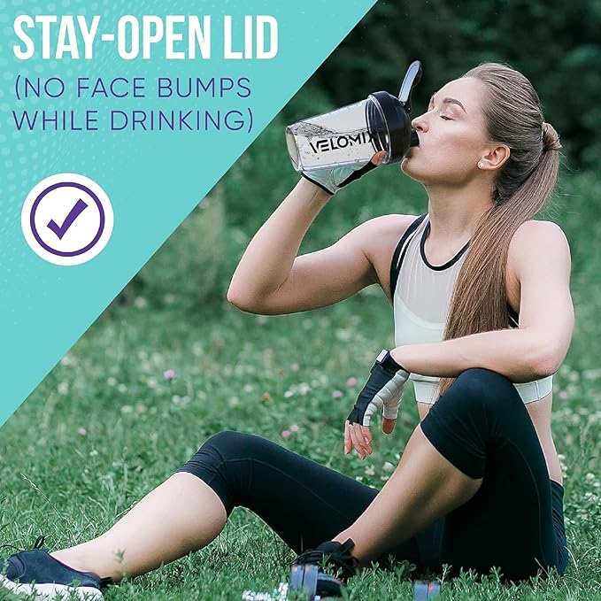 '-2 Pack- 20 oz Protein Shaker Bottles for Protein Mixes - 2x Wire Whisk, Leak Proof Shaker Cups for Protein Shakes and Pre Workout, Protein Shaker Bottle Pack, Protein Mixer Cup (Clear Prime)