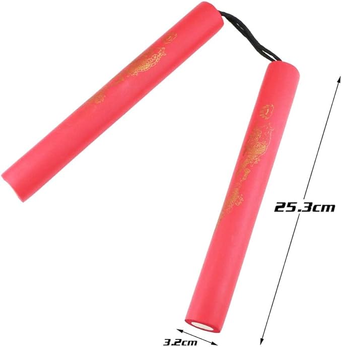 4 Pack Foam Rubber Training Sticks, Martial Art Sticks for Kids & Beginners Practice and Training