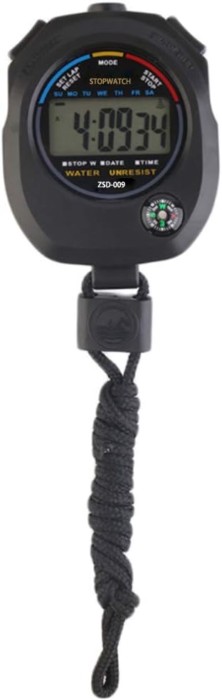 12 pack Multi-function Electronic Digital Sport Stopwatch Timer, Large Display with Date Time and Alarm Function,suitable for Sports Coaches Fitness Coaches and Referees