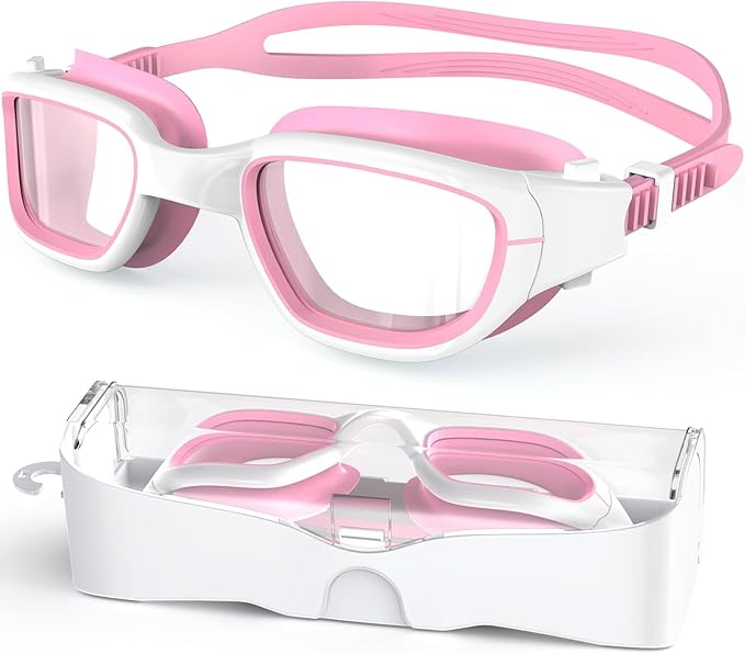 Kids Swim Goggles,Swimming Goggles for Kids 6-14, Anti-Fog UV Protection Pool Glasses for Boys Girls