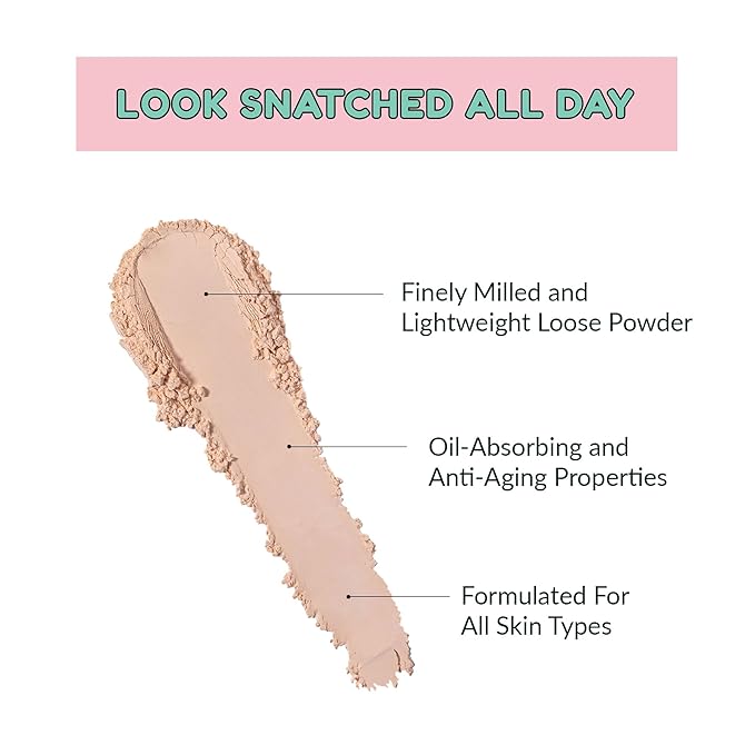 Kimchi Chic Beauty Puff Puff Pass Set and Bake Setting Powder for Makeup, Extra Fluffy Loose Face Powder Poof, Soft Natural Face Makeup for Uneven Skin Tone, 03 Translucent