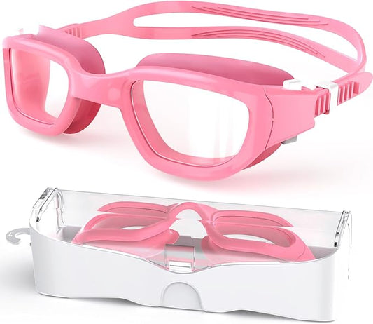 Kids Swim Goggles,Swimming Goggles for Kids 6-14, Anti-Fog UV Protection Pool Glasses for Boys Girls