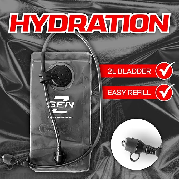 RaveRunner® Anti-Theft Hydration Backpack | Rave Hydration Pack, Festival Water Bag, Hydropack Rave, Hydration Pack EDC