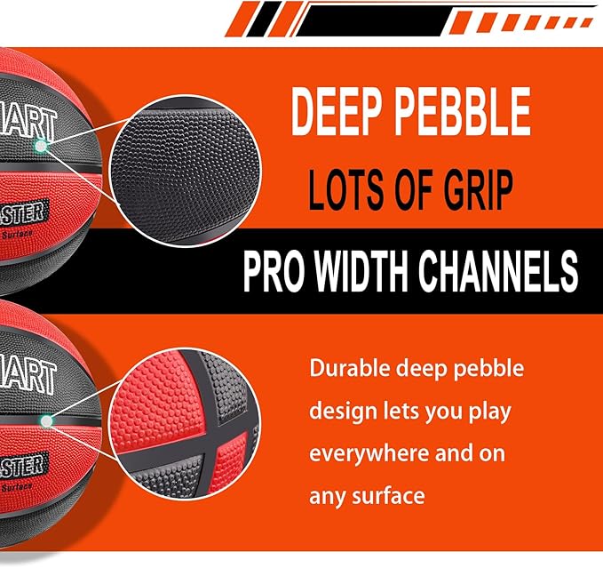 Kids Youth Basketball Size 4/5, 25.5"/27.5" Basketball for Boys and Girls Indoor Outdoor Play