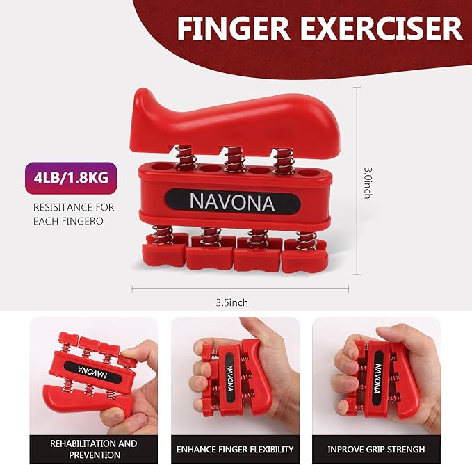 11PCS Grip Strength Trainer Kits, Hand Gripper Strengthener, Forearm Strengthener, Finger Strengthener, Finger Exerciser, Hand Exerciser, Stress Relief Ball, Grip Ring, for Muscle Building, Recover Hand Injury