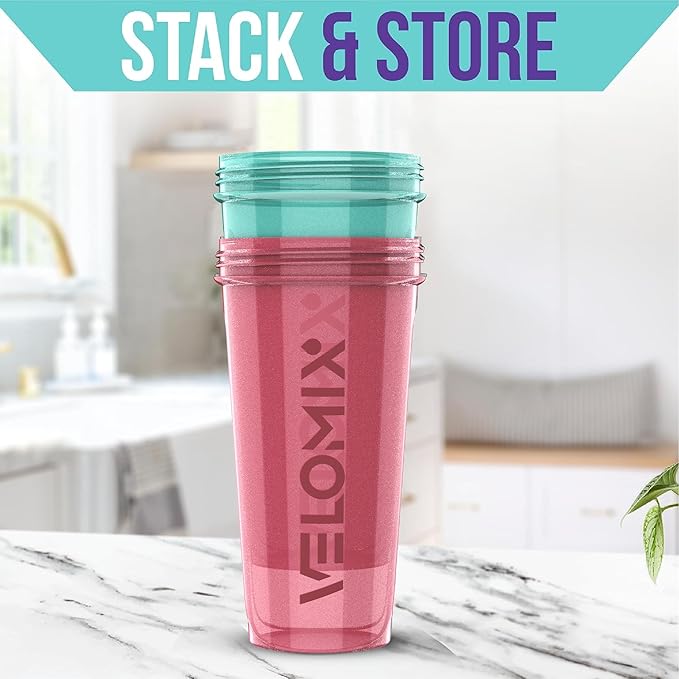 '-2 Pack- 28 oz Protein Shaker Bottles for Protein Mixes - 2x Wire Whisk | Leak Proof Shaker Cups for Protein Shakes | Protein Shaker Bottle Pack (Pink/Turquise)
