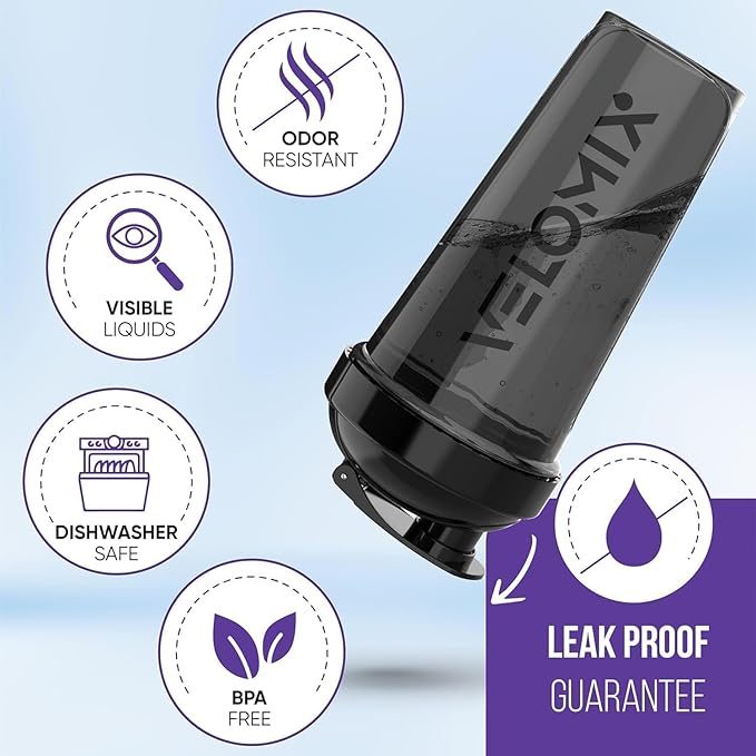 '-4 PACK- 28 oz Protein Shaker Bottle for Protein Mixes - 4x Wire Whisk | Leak Proof Shaker Cups for Protein Shakes | Protein Shaker Bottle Pack | Protein Shake Cup(All in Black)