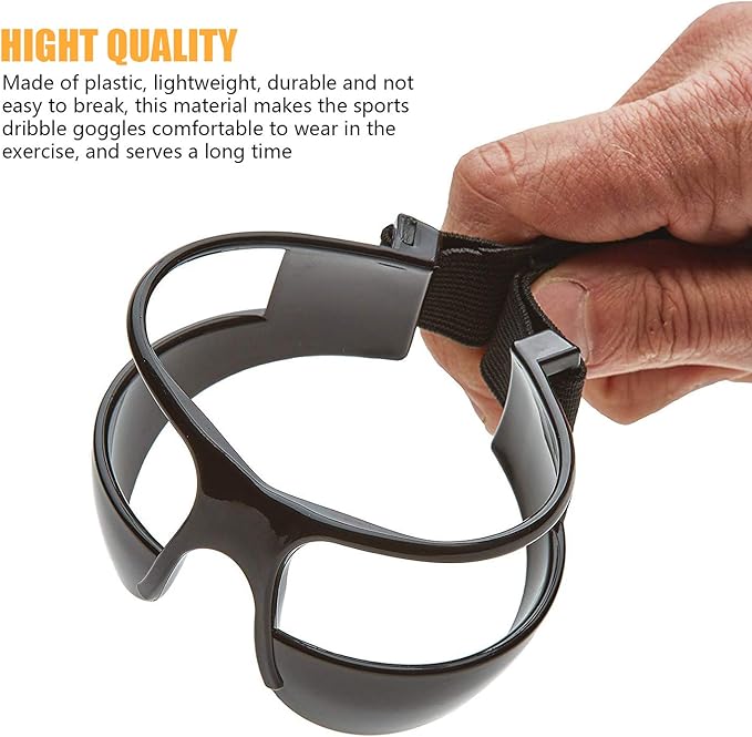 10 Pcs Basketball Goggles Dribble Dribbling Specs Professional Basketball Training Aid,Adjustable Elastic Strap Safety Eyewear Goggles for Kids Adult Youngster Adolescent Golf Rugby Soccer
