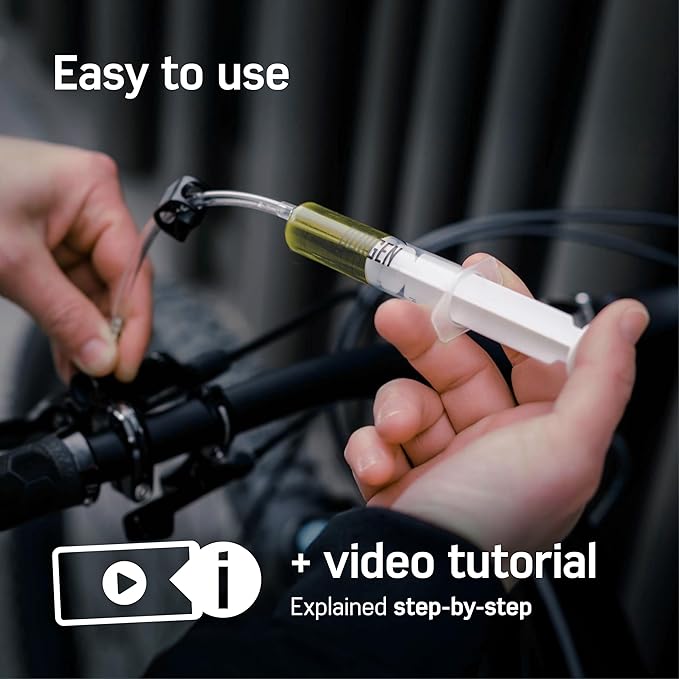 Borgen Bleed kit Compatible with AVID SRAM Hydraulic disc Brakes I Bike Brakes Service kit I Bleeding kit with Step-by-Step Instructions for The Perfect Bleeding of The Brake