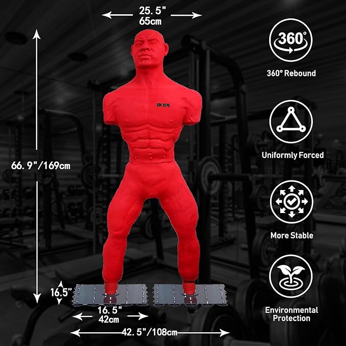 Freestanding Punching Bag Boxing Dummy for Adults Fighting Bag Stand Kick Boxing Mannequin Training Dummy Martial Arts
