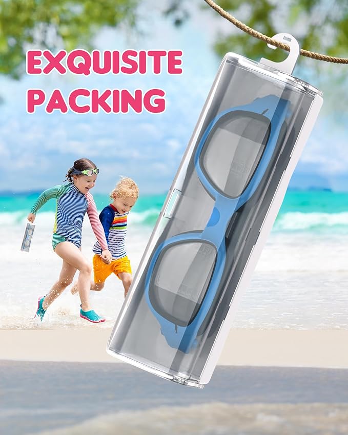 Kids Swim Goggles,Swimming Goggles for Kids 6-14, Anti-Fog UV Protection Pool Glasses for Boys Girls