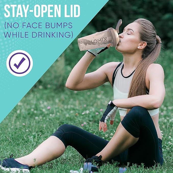 '-6 PACK- 28 oz Protein Shaker Bottle for Protein Mixes - 6x Wire Whisk | Leak Proof Shaker Cups for Protein Shakes | Protein Shaker Bottle Pack | Protein Shake Cup (Pastel Power Series)