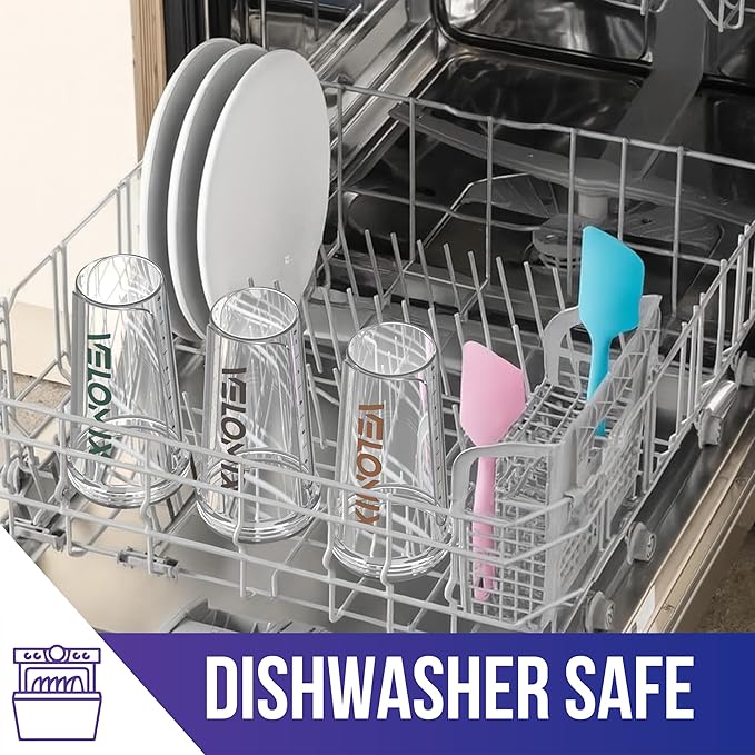 '-6 PACK- 28 oz Protein Shaker Bottle for Protein Mixes - 6x Wire Whisk | Leak Proof Shaker Cups for Protein Shakes | Protein Shaker Bottle Pack | Protein Shake Cup (Muted Clarity)