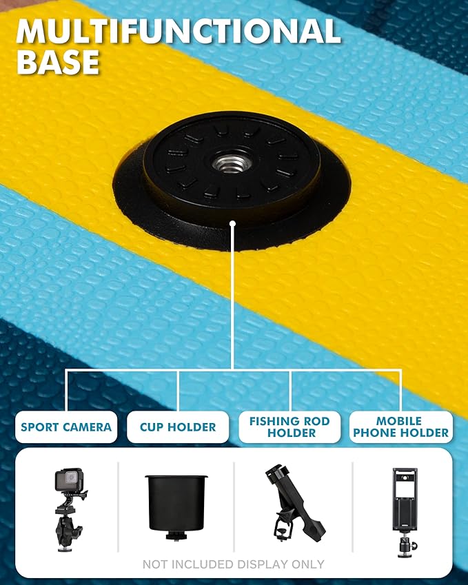 11'6"x35" Inflatable Paddle Board, 450lbs Extra Wide Stand Up Sup Board for Adults, Blow Up Paddleboard Kayak Non-Slip Stable Deck Boat for Yoga Fishing Surf