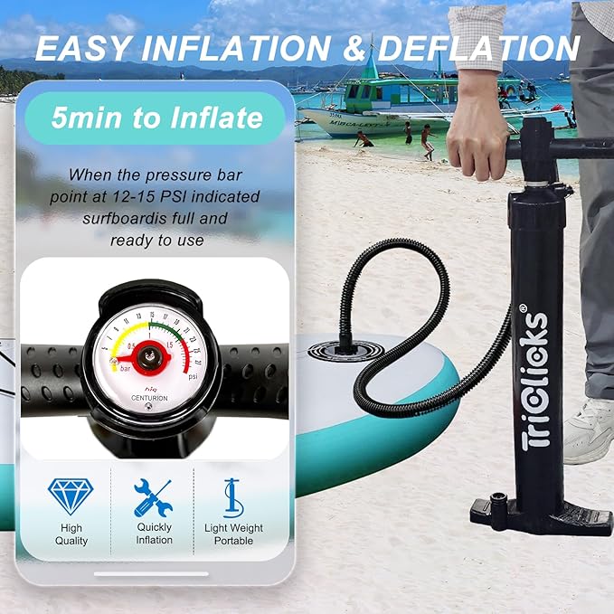 10' Inflatable Stand Up Paddle Board, Ultra-Light Wide Yoga Board for All Skill Levels with Premium SUP Paddleboard Accessories, 84L Waterproof Bag, Non-Slip Comfort Deck for Youth & Adults