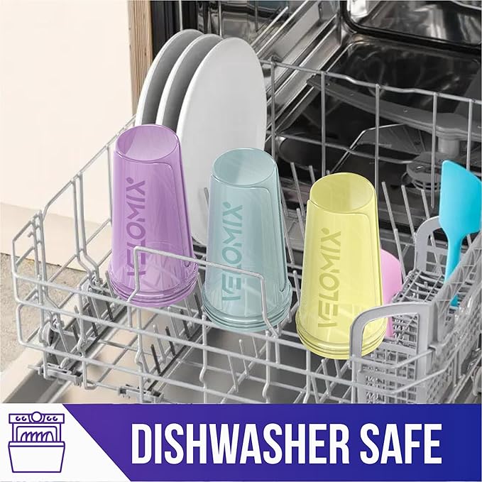 '-6 PACK- 28 oz Protein Shaker Bottle for Protein Mixes - 6x Wire Whisk | Leak Proof Shaker Cups for Protein Shakes | Protein Shaker Bottle Pack | Protein Shake Cup (Pastel Power Series)