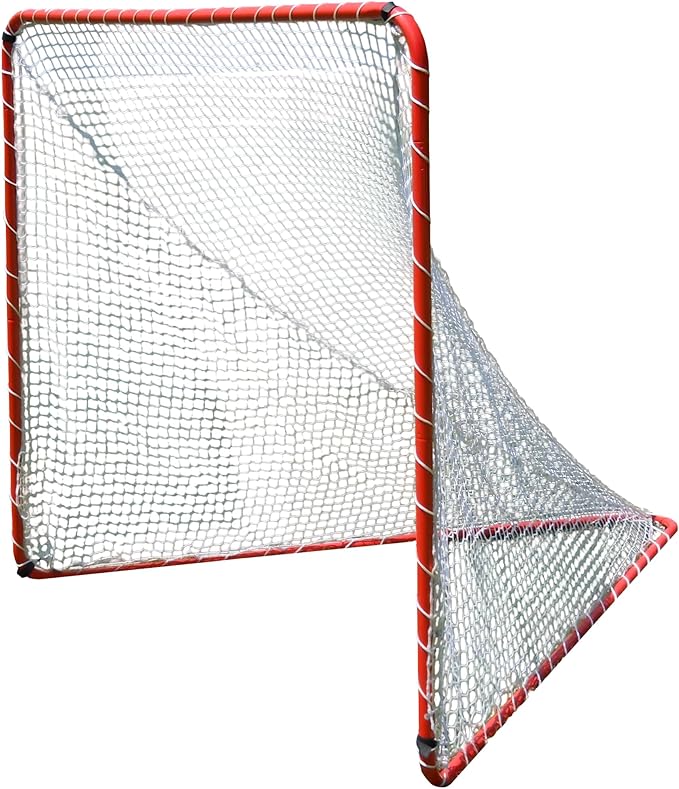Trigon Sports Lacrosse Goal, 72” x 72” Portable Lacrosse Nets for Backyard, Steel Frame Lax Goal Hockey Soccer Training Equipment for Practice & Accuracy