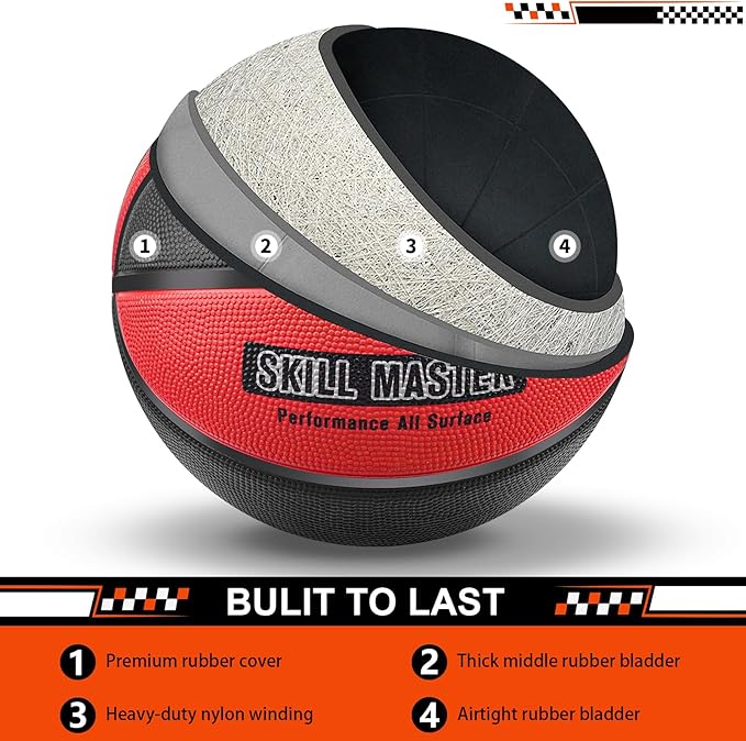 Kids Youth Basketball Size 4/5, 25.5"/27.5" Basketball for Boys and Girls Indoor Outdoor Play