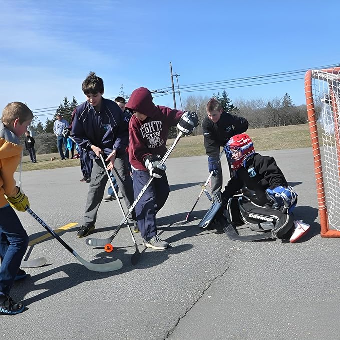 Premier Sports – 54“ Junior Steel Street Hockey Goal – Portable Hockey Net for Indoor & Outdoor Use – Hockey Training Equipment