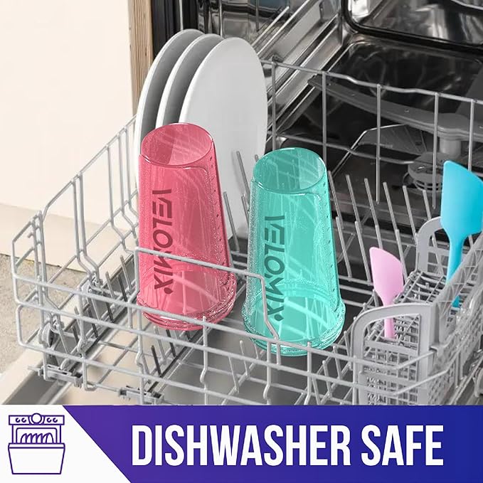 '-2 Pack- 28 oz Protein Shaker Bottles for Protein Mixes - 2x Wire Whisk | Leak Proof Shaker Cups for Protein Shakes | Protein Shaker Bottle Pack (Pink/Turquise)